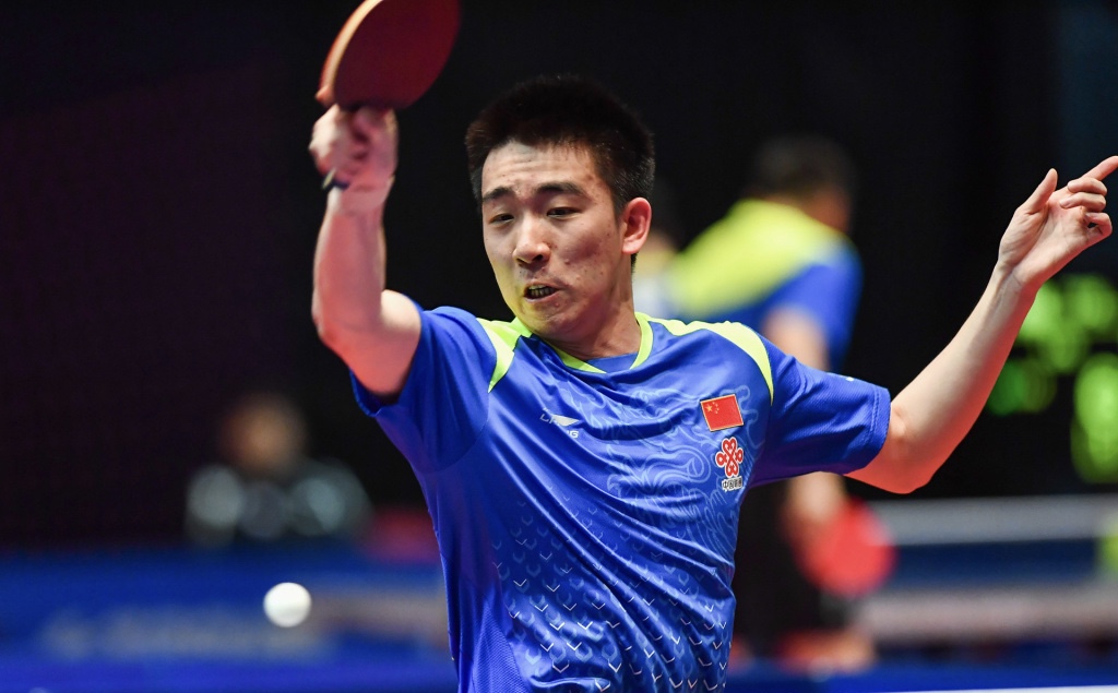 包含德国乒乓球队鏖战瑞典乒乓球队，张继科关键制胜的词条