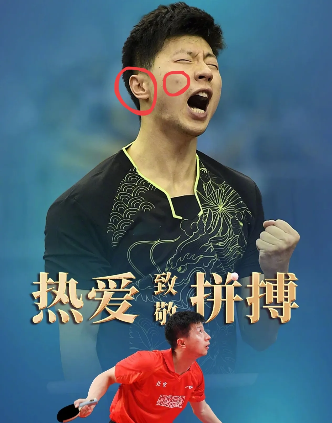 包含比利时乒乓球队力克德国乒乓球队，马龙完成帽子戏法的词条